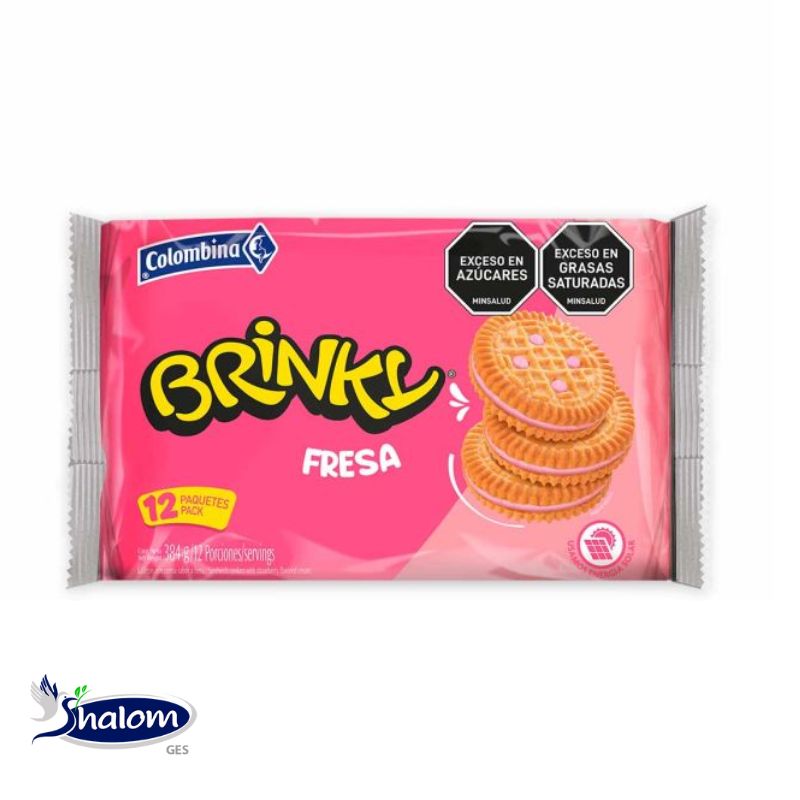 Galleta Brinky Fresa *6Un *24 bolsas