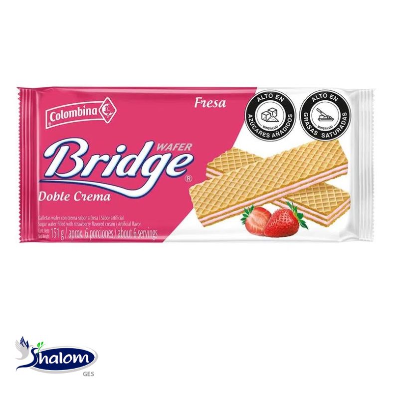 [EC1245] Galleta Bridge Ind Fresa *10Un
