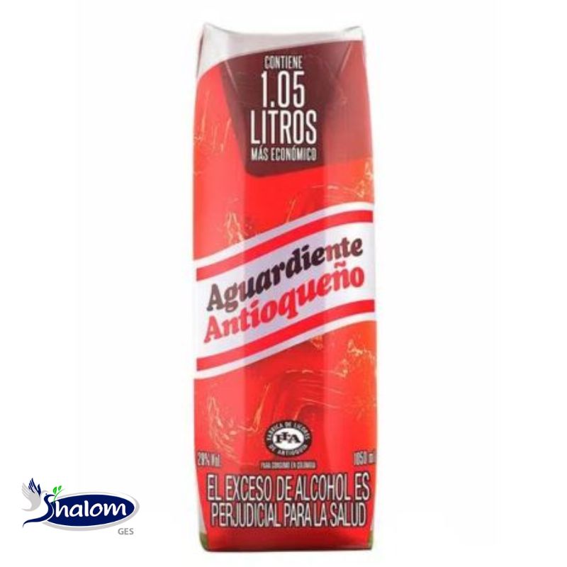 Aguardiente Antioqueño Rojo Tetra *1050Ml
