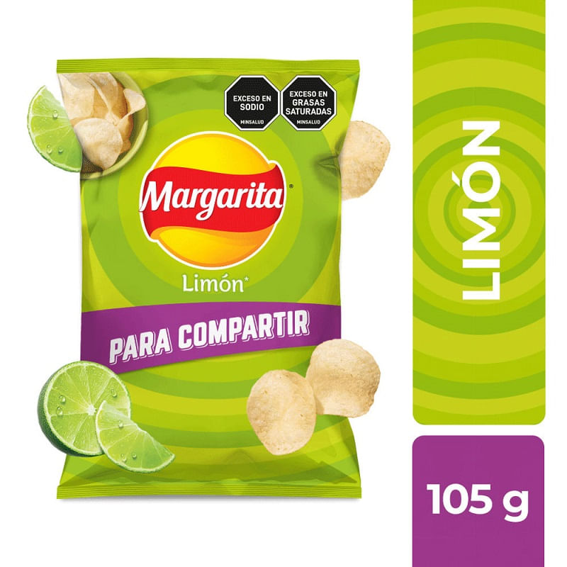 PAPAS MARGARITA LIMON 105G