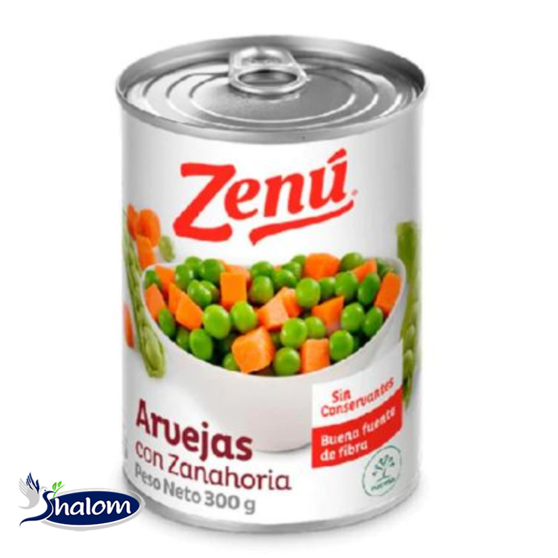 Arveja C/Zanahoria Zenu *300Gr