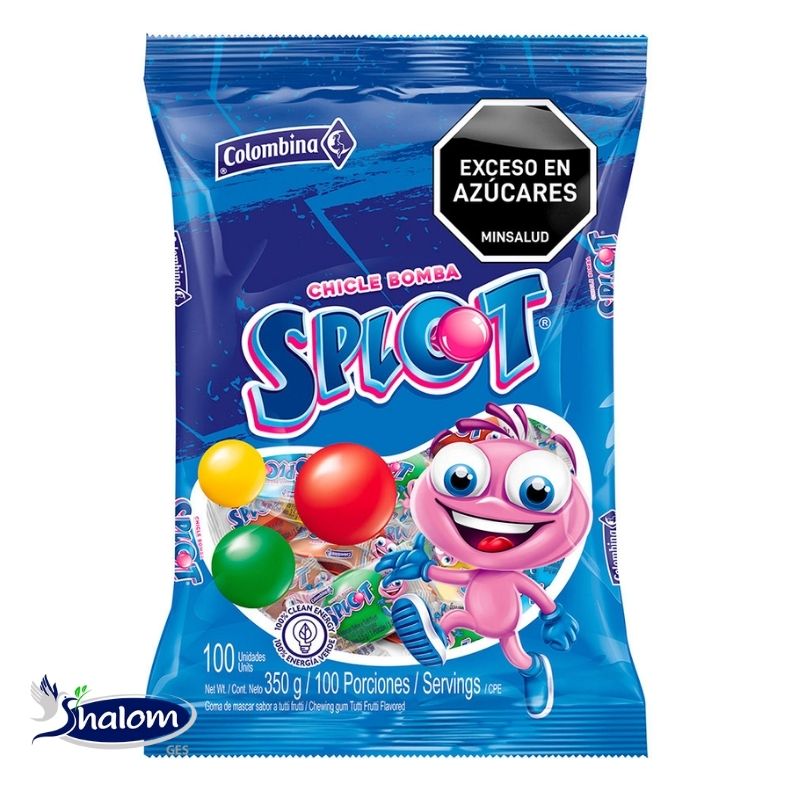 Chicle Splot Bola *100Un