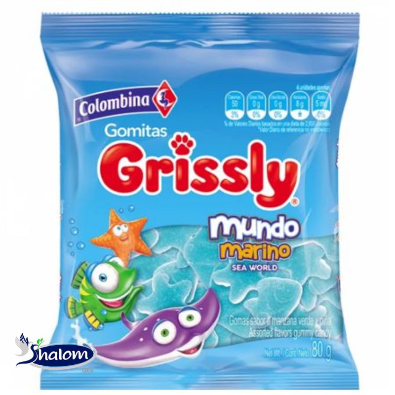 Gomas Grissly Mundo Marino *70Gr 