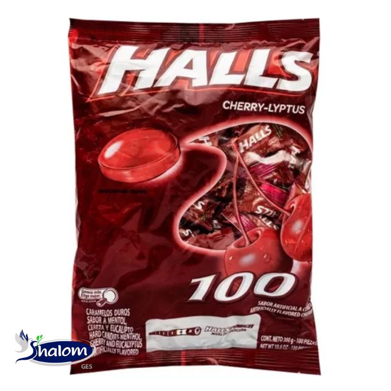Mentas Halls Pepa Cherry Bolsa*100Un