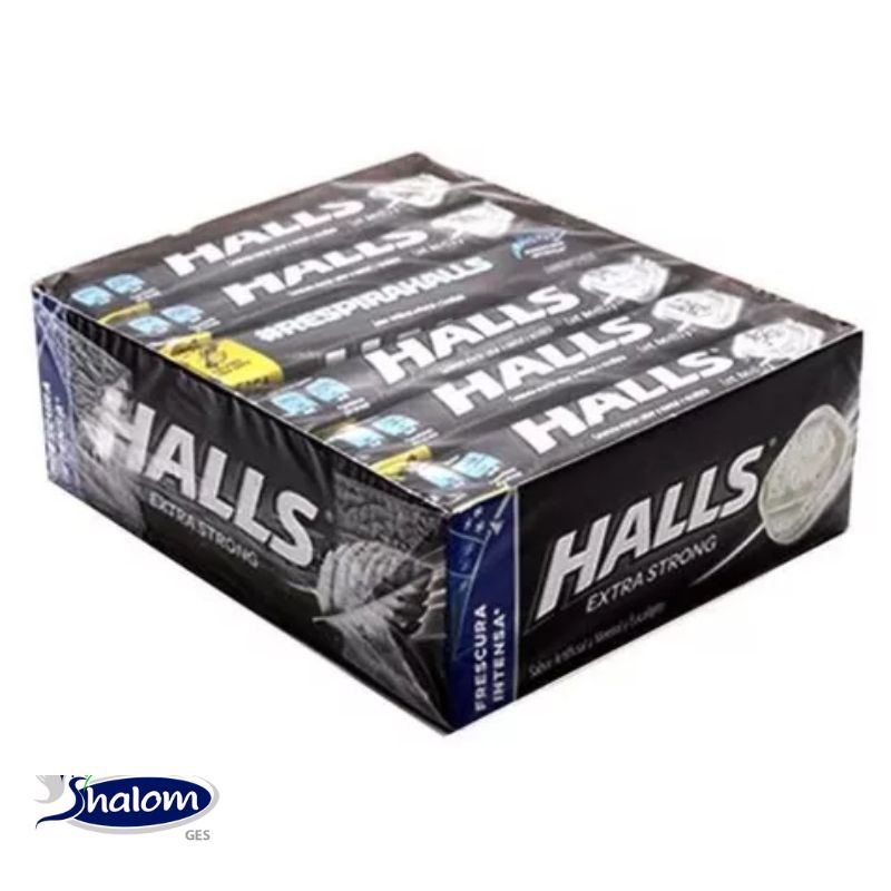 Mentas Halls Extrastrong Tubo Caja*12Un