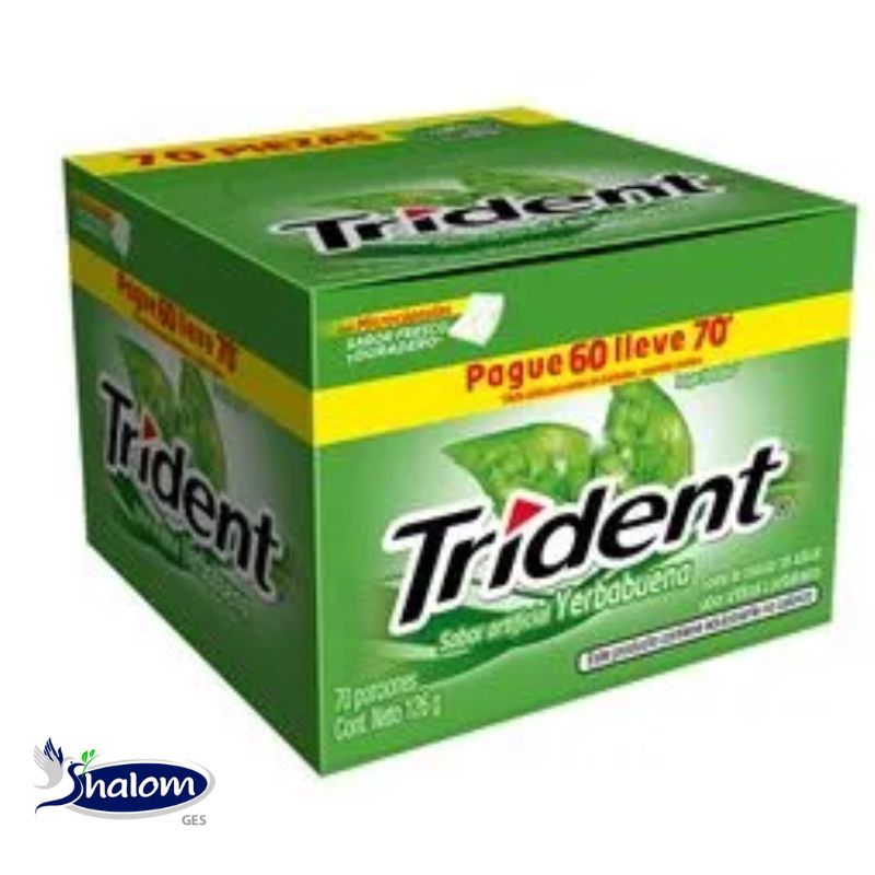 [EC5806] Chicle Trident Yerbabuena Caja*60Und