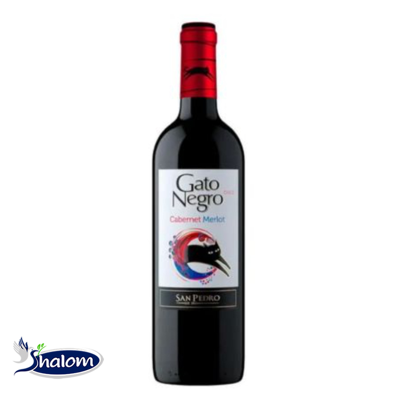 [EC1524] Vino San Pedro Gato Negro Merlot *750Ml