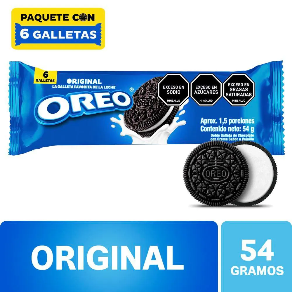 Galleta Oreo Regular *6Und *54Gr