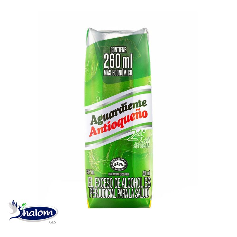 Aguardiente Antioqueño Verde Sin Azucar *260Ml
