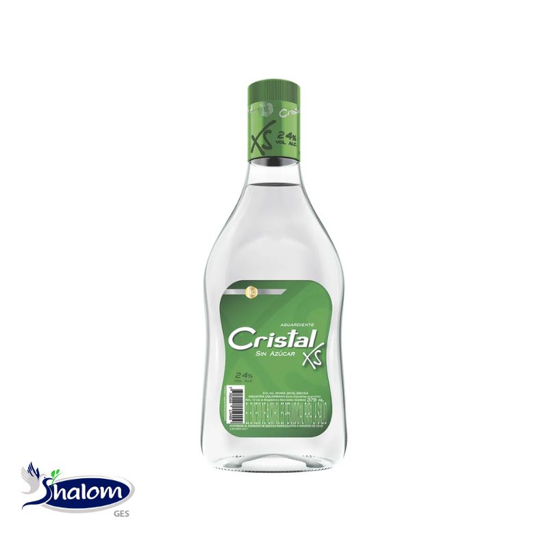 [EC9984] Aguardiente Cristal Verde XS *375Ml