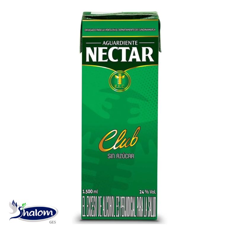 Aguardiente Nectar Club Litro Y Medio