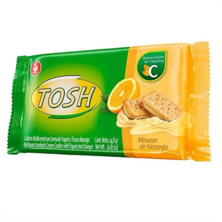 [EC1486] Galleta Tosh Mousse Naranja *6Un