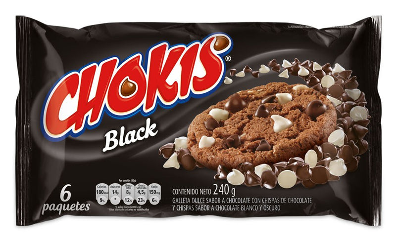 [EC2970] CHOKIS CHISPAS BLACK 37G X 6 - BOLSA