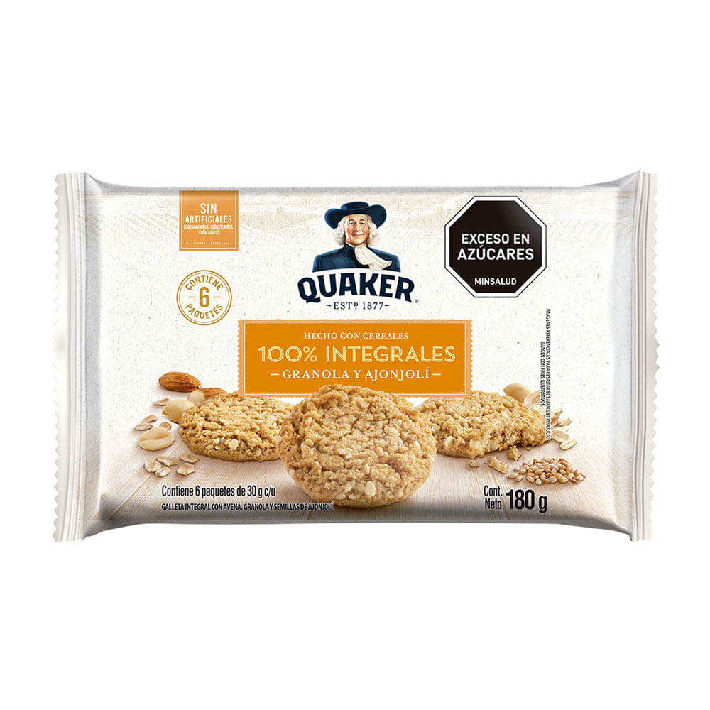 QUAKER AVENA GRANOLA 30G X 6