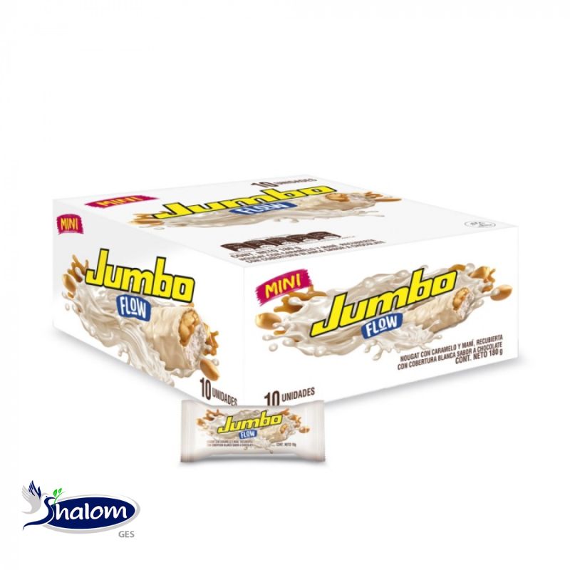 Chocolatina Jumbo Flow Mini Blanca *10Un*18Grs