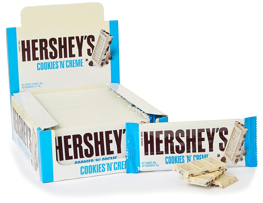 [EC1090] Chocolatina Hersheys Cookies & Cream *12 Und
