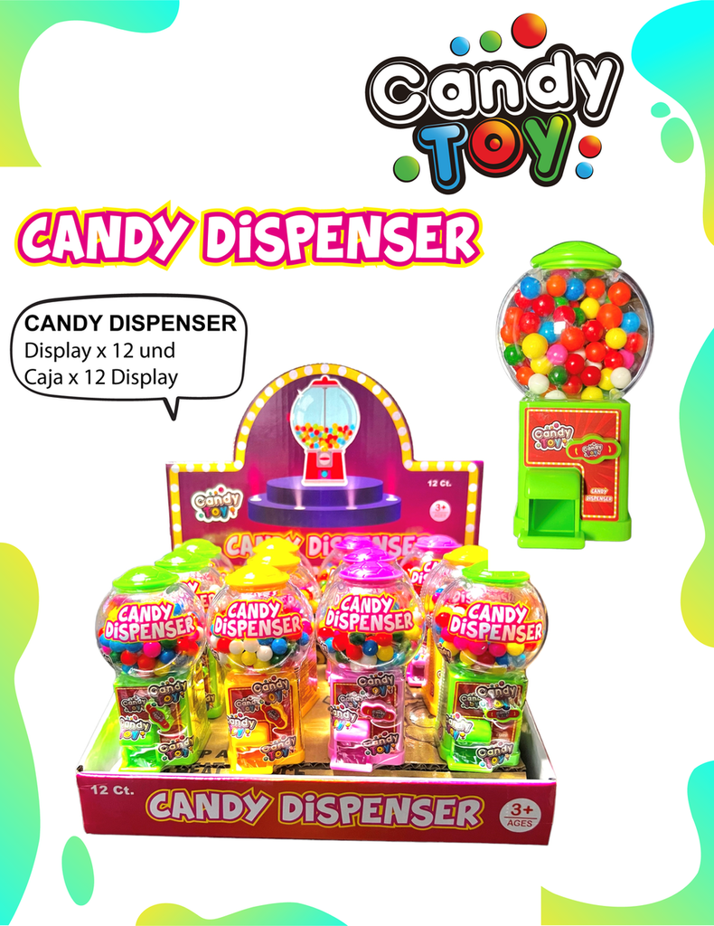 CANDY TOY CANDY DISPENSER - 12 UND
