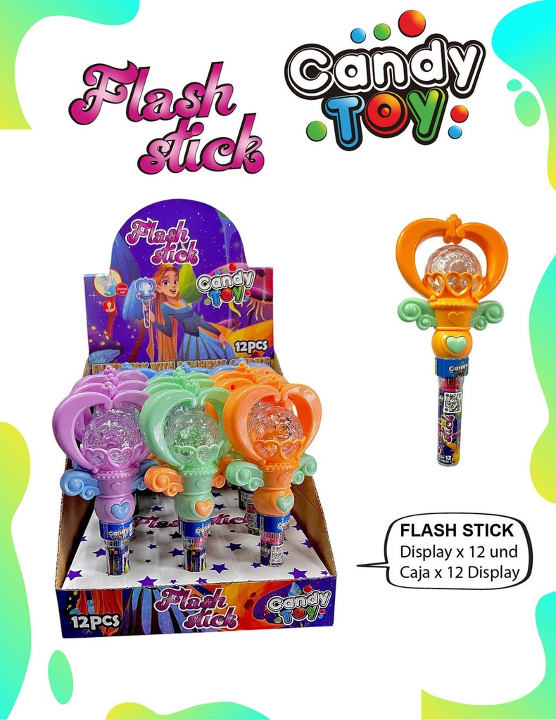 [EC] CANDY TOY FLASH STICK - 12 UND