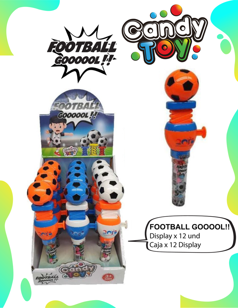 CANDY TOY FOOTBALL GOOOOL - 12 UND
