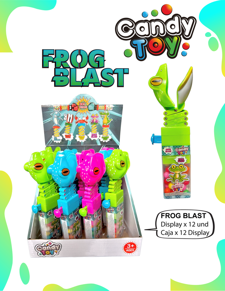 [EC] CANDY TOY FROG BLAST - 12 UND