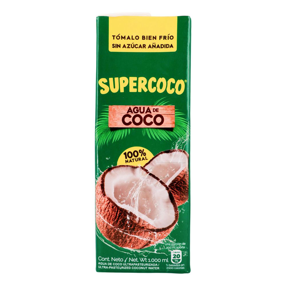 Supercoco Agua De Coco 1L