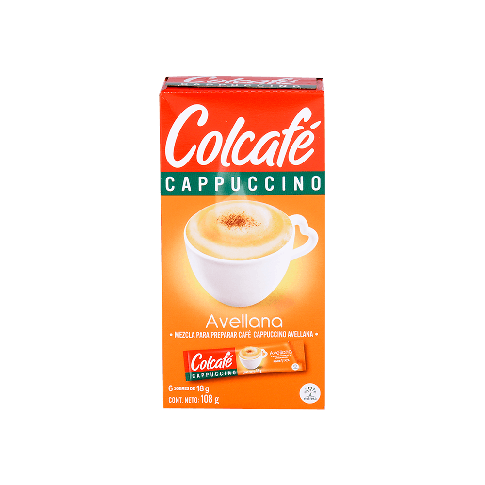 [EC1390] Cappuccino Colcafe Avellana 18G 6Sob Display