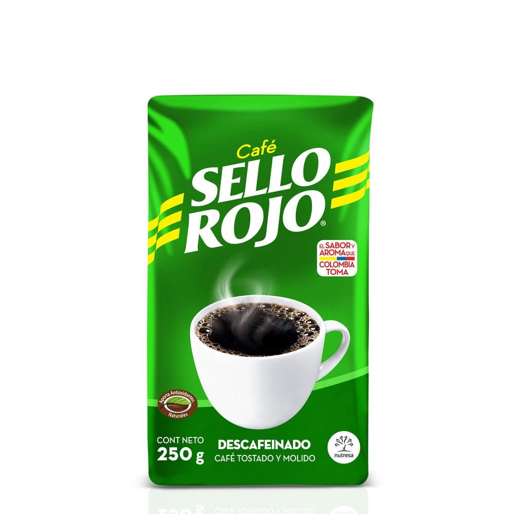 Cafe Sello Rojo Descafeinado 250G Bolsa