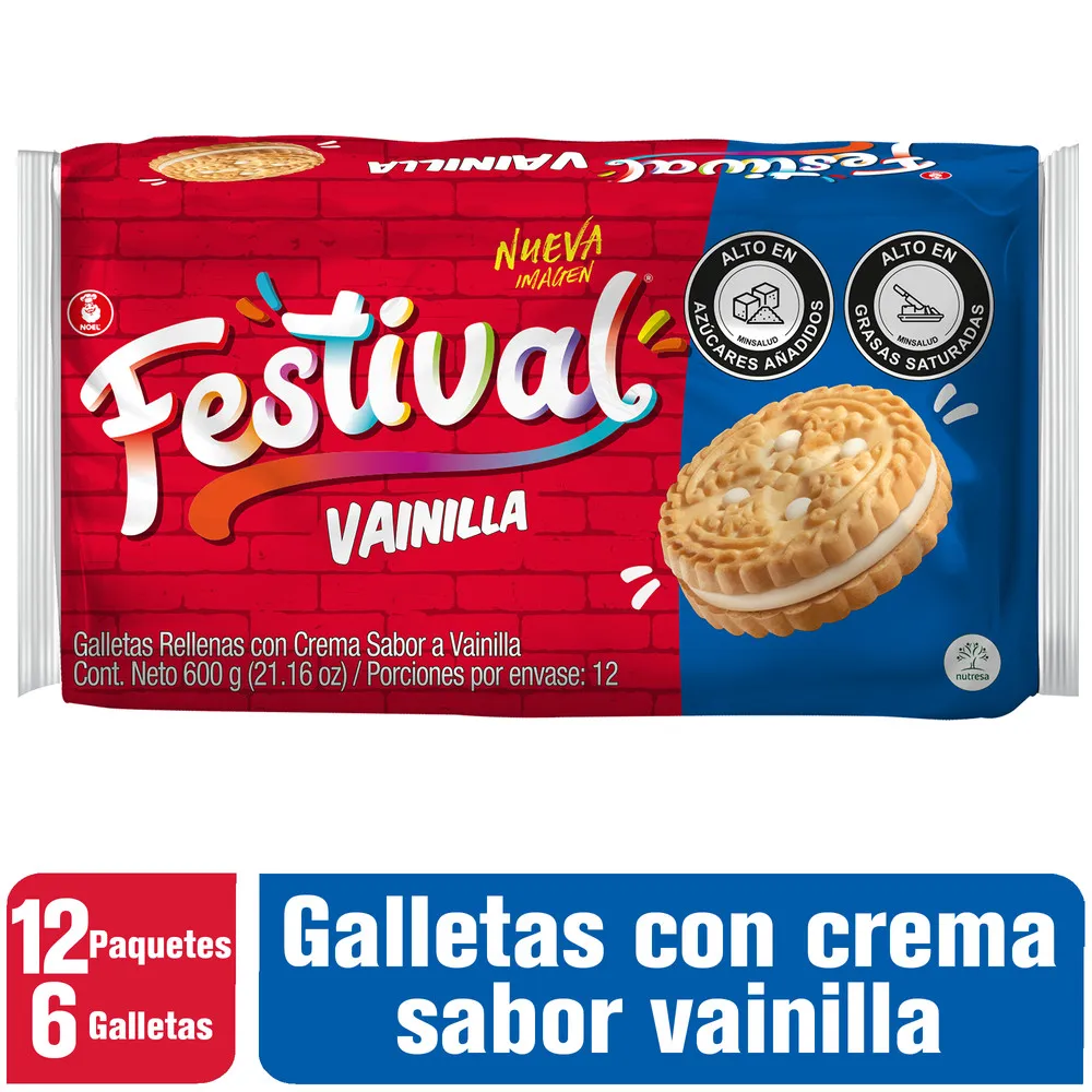 Galletas Festival Vainilla Bs.  12X6
