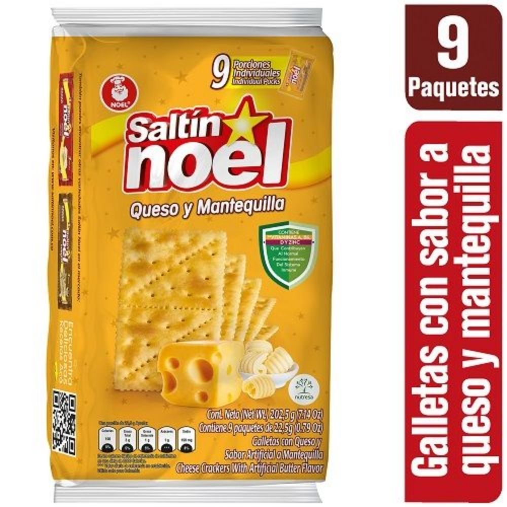 Galletas Saltinnoel Queso Mantequilla 9X3