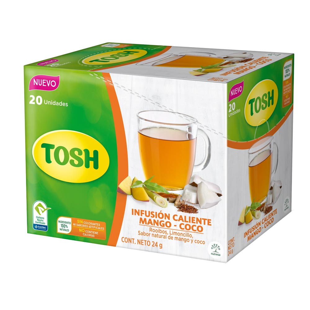 [EC1470] Infusión Tosh Mango Coco 24G 20Sob 20Un