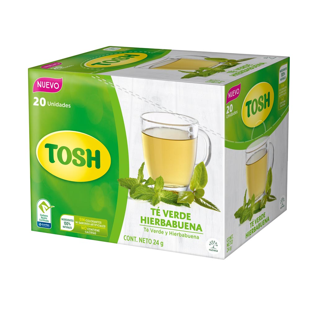Infusión Tosh Verde hierba buena 24G 20Sob 20Un