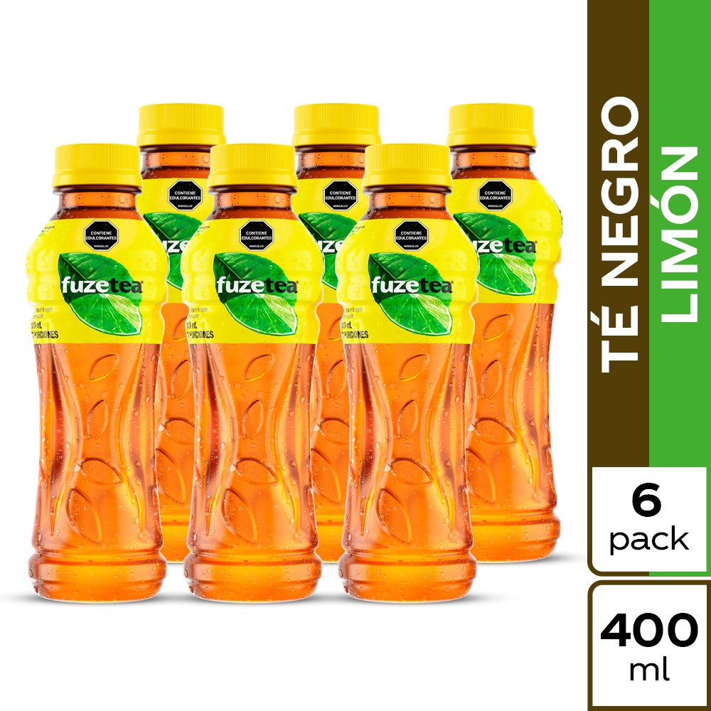 [EC1556] FUZE NEGRO LIMON PET 400 ML * 6 UNDS