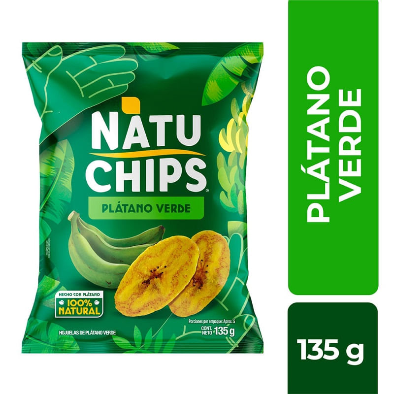 NATUCHIPS PLATANO VERDE 135G