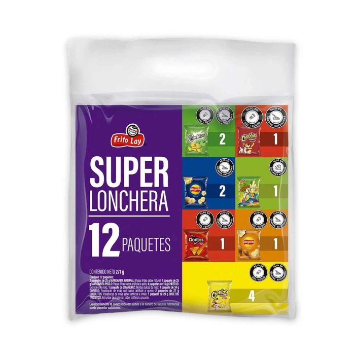 [EC1631] SURTIDO SUPER LONCHERA 271G X 12 - BOLSA