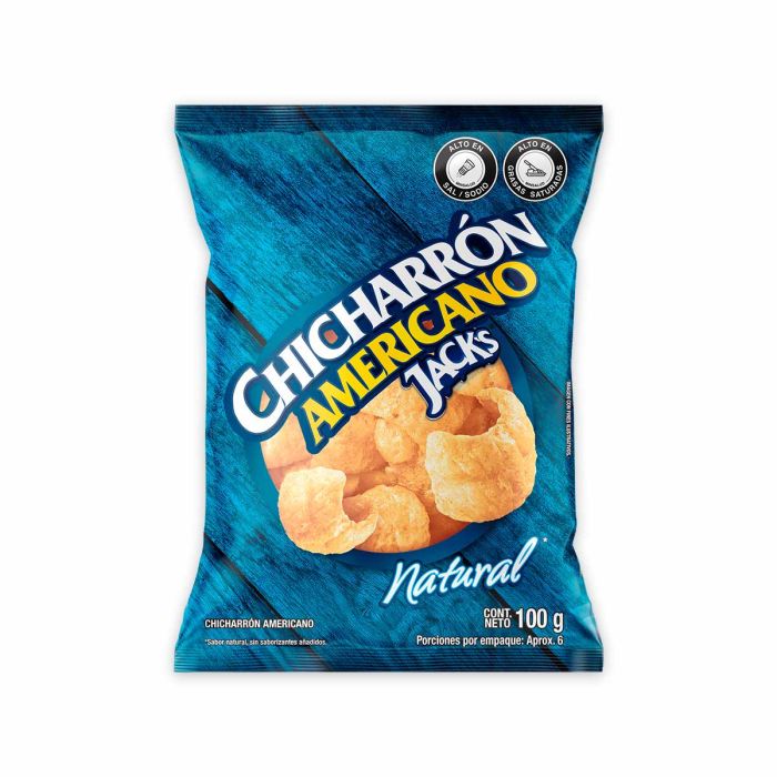 [EC1637] JACKS CHICHARRON NATURAL 100G