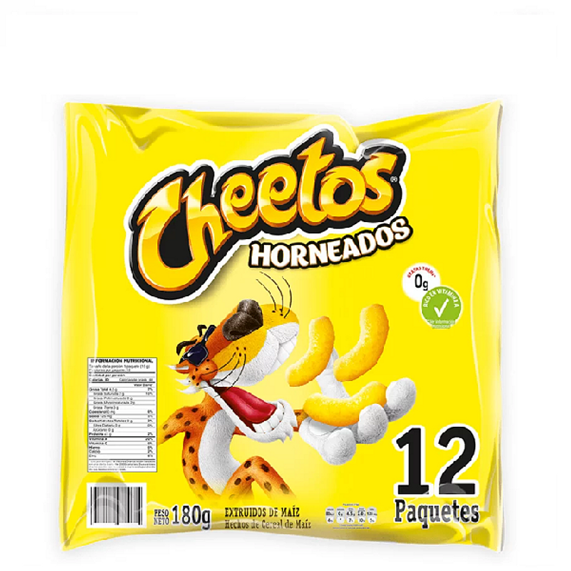[EC1582] CHEETOS NATURAL 15G X 12 - BOLSA