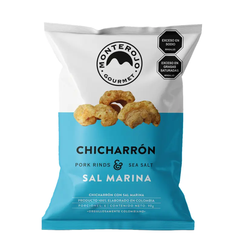 Chicharrón Carnudo Sal Marina 90 gr - Familiar