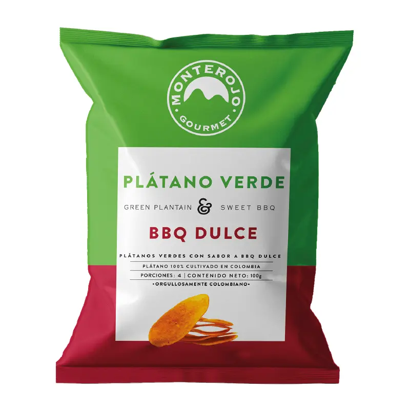 Platanos Verdes BBQ Dulce 100gr - Familiar