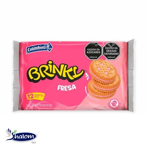 [EC10509] Galleta Brinky Fresa *6Un *24 bolsas