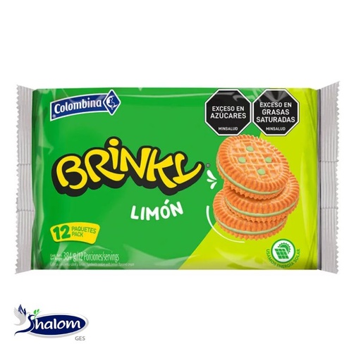 [EC1261] Galleta  Brinky Limon *6 un x 24 bolsas  