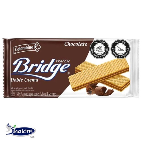 [EC325] Galleta Bridge Ind Chocolate *10Un