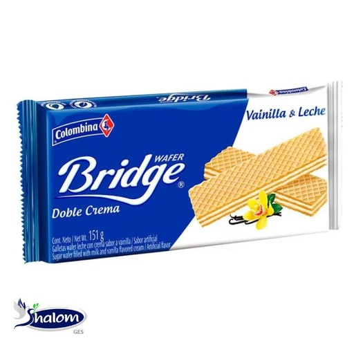 [EC326] Galleta Bridge Ind Vainilla *10Un