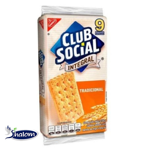[EC1276] Galleta Club Social Integral Bolsa* 9Un