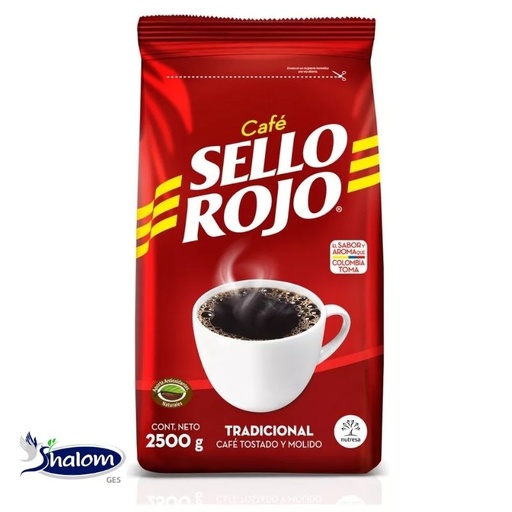 [EC3011] Cafe Sello Rojo Fuerte Bolsa*2500Gr