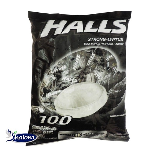 [EC887] Mentas Halls Pepa Extrastrong Bolsa*100Un