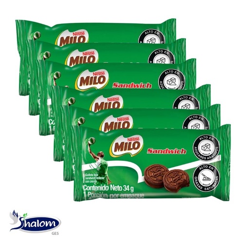 [EC3222] Galleta Milo Sandwich *6 Un