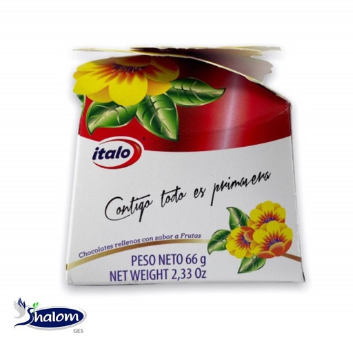 [EC10037] Estuche Chocolate Italo Mensajes *66Grs