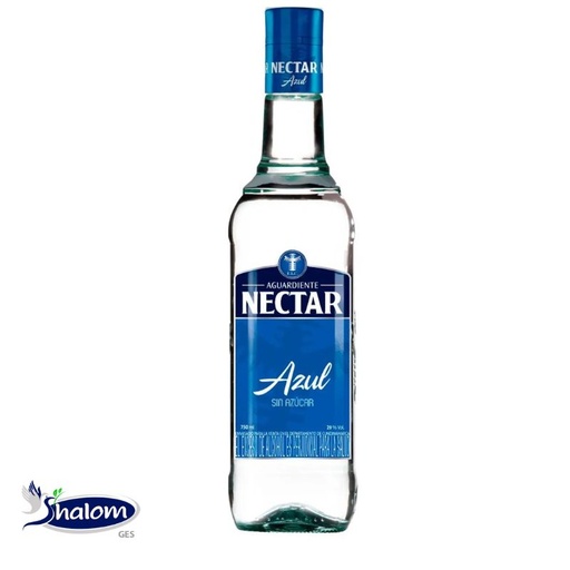 [EC1767] Aguardiente Nectar Azul Sin Azucar *750Ml