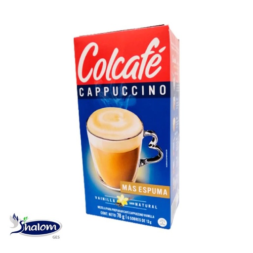 [EC3746] Cappuccino Colcafe Vainilla *6Sob *18Gr