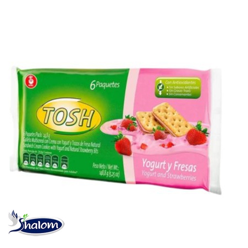 [EC1477] Galleta Tosh  Yogurt Y Fresas *6Un